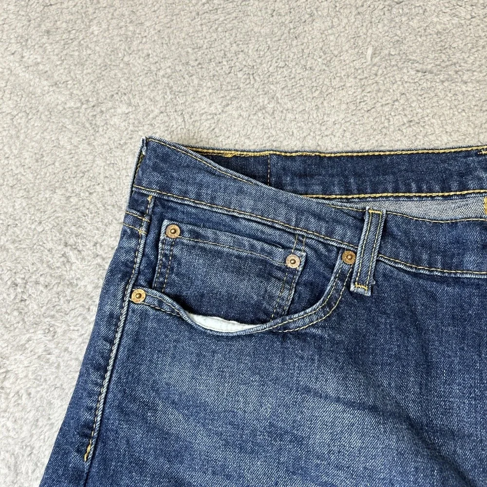 Levi's 505 Regular Fit Straight Jeans Men's Size W 40 X L 30 Blue Denim 5-Pocket